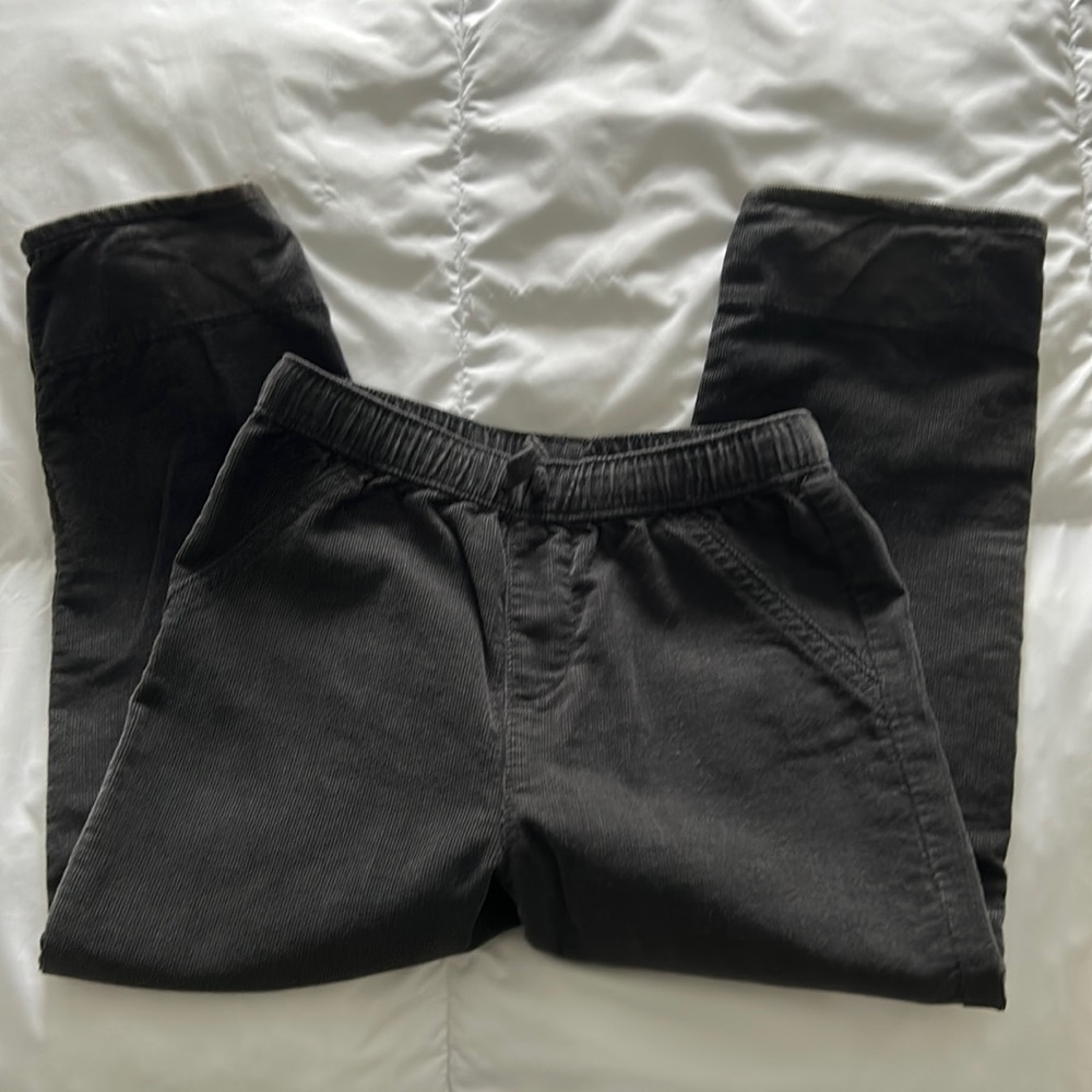 Boys Size 5T Dark Gray Corduroy Pants